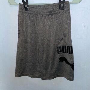 Boy’s Medium(10/12) Puma Gray Athletic Shorts